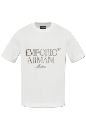 Emporio Armani T-shirt with embroidered logo | Men's | Vitkac
